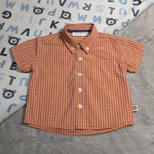 ❄️ 6-9m | Specialty | Short Sleeved Button Down Shirt